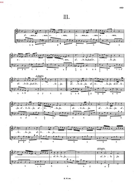 First page of Antiphon in G minor