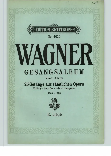 First page of Gesangsalbum