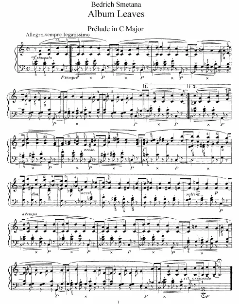 First page of 6 Album Leaves