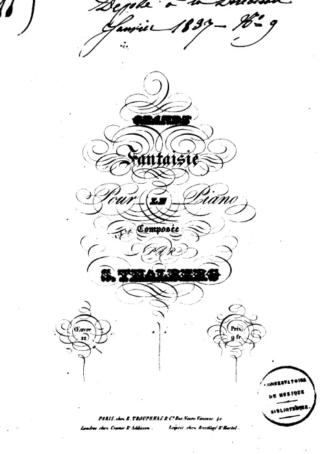First page of Grande fantaisie