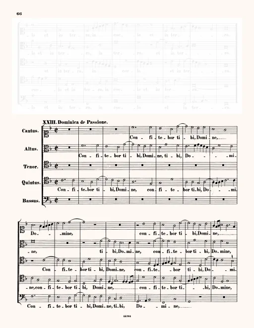 First page of Confitebor tibi Domine