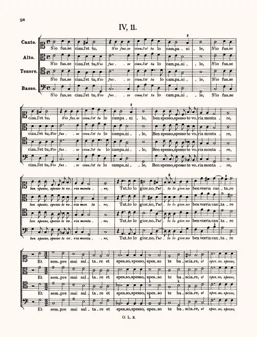First page of S'io fusse ciaul'
