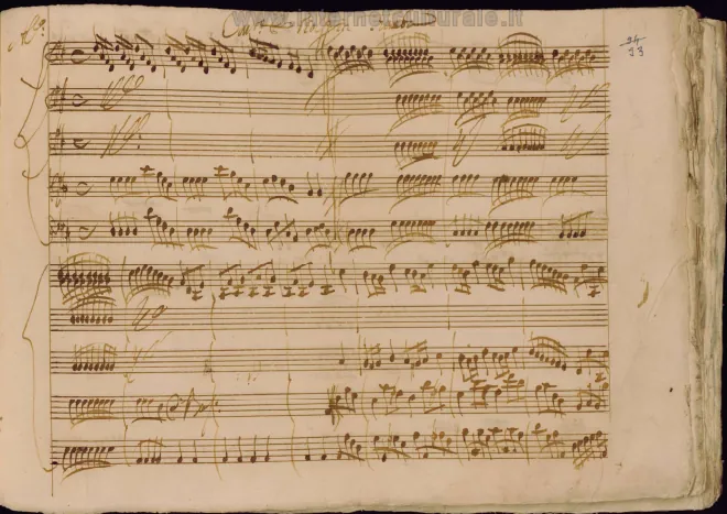 First page of Concerto for Violino in Tromba Marina in D major