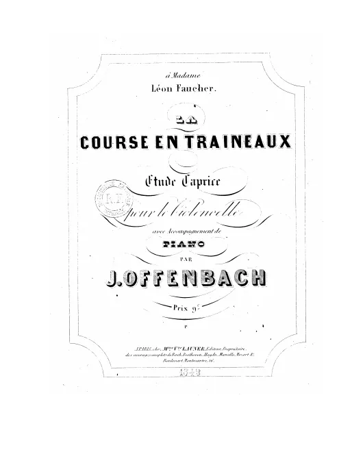First page of La course en traîneaux
