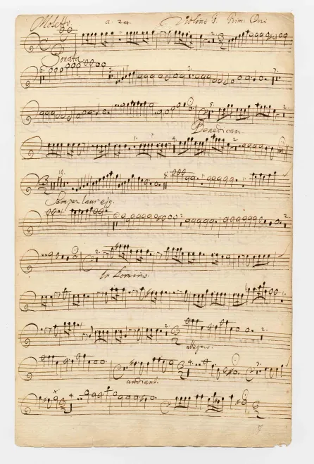 First page of Benedicam Dominum