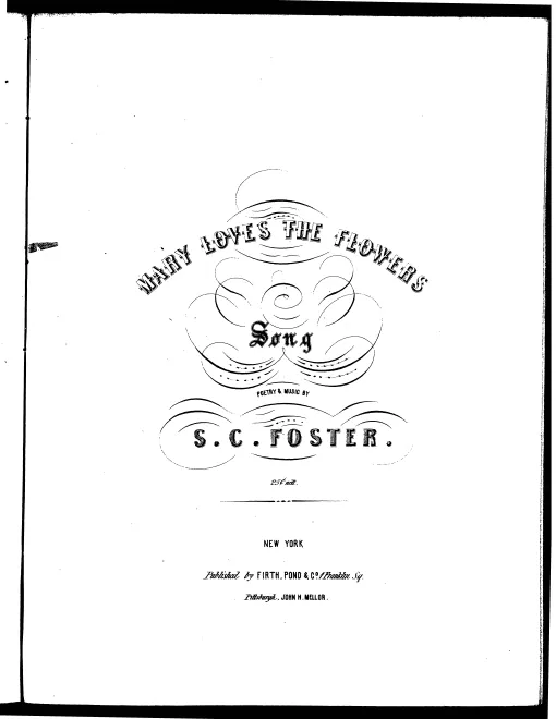 First page of Mary Loves the Flowers