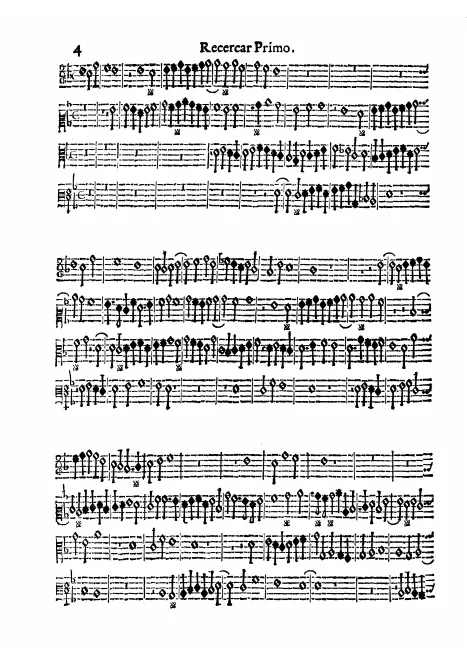 First page of Recercar primo