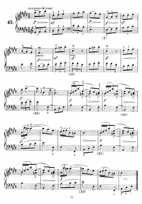 First page of Keyboard Sonata in E major