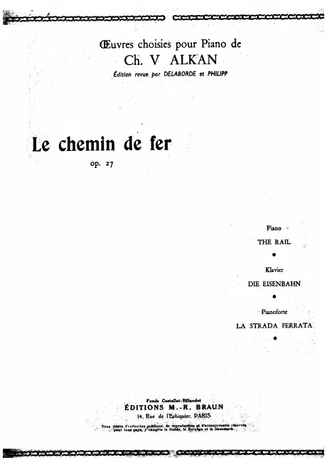 First page of Le chemin de fer