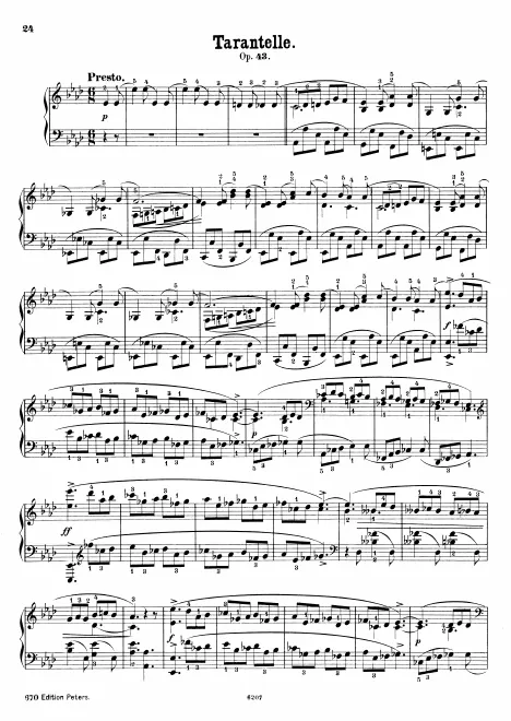 First page of Tarantella