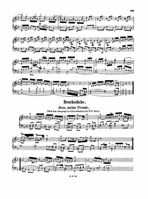 First page of Jesu, meine Freude