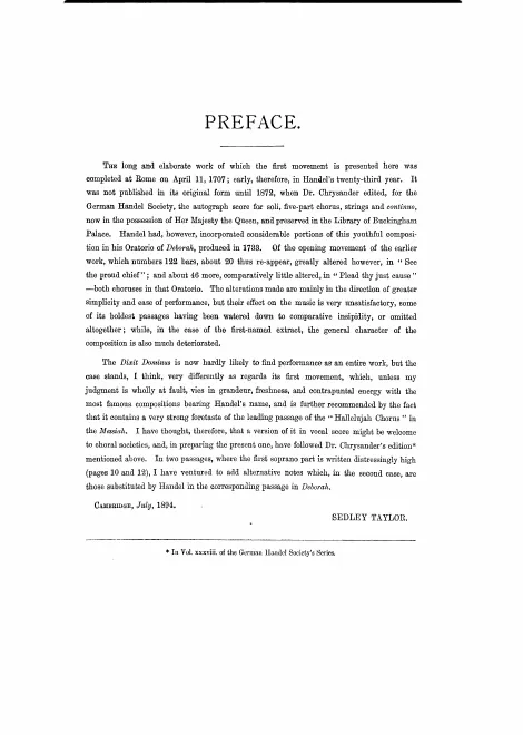 First page of Dixit Dominus