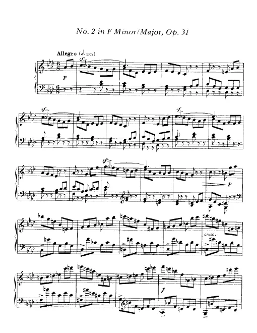 First page of Impromptu No.2