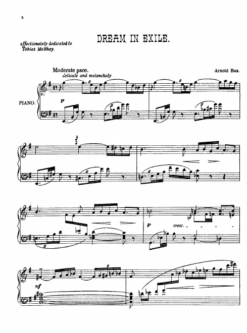 First page of Dream in Exile: Intermezzo