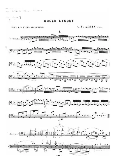 First page of 12 Études pour les pieds seulement