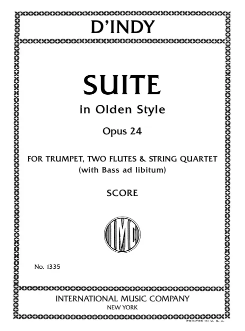 First page of Suite dans le style ancien