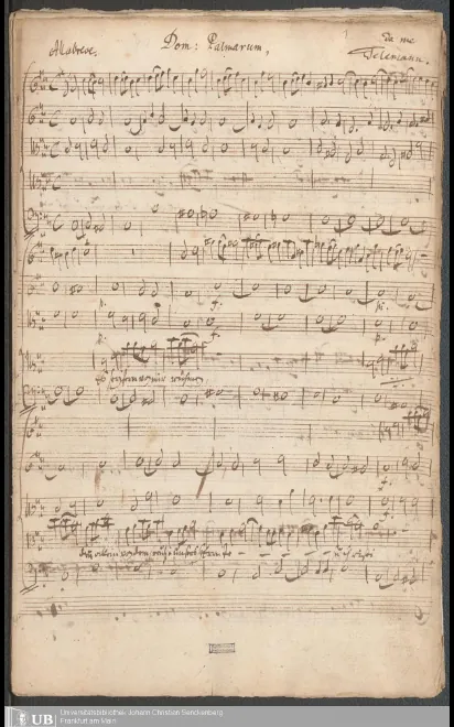 First page of Es sei fern von mir rühmen