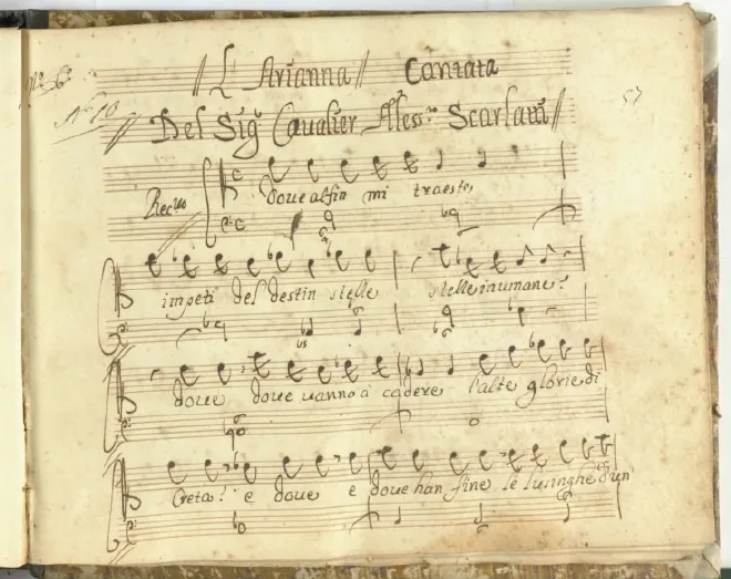 First page of Dove alfin mi traeste