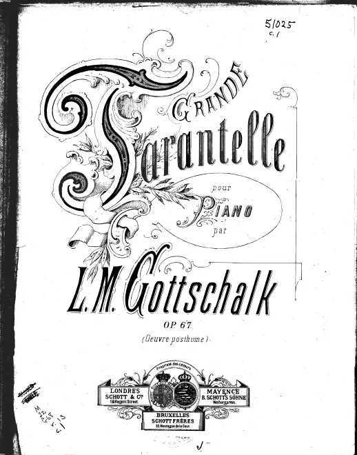 First page of Grande Tarantelle