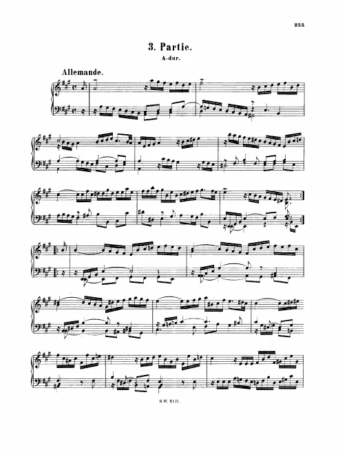 First page of Suite in A