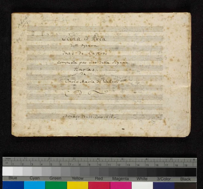 First page of Non paventar mia vita