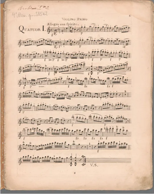 First page of 3 Quatuors