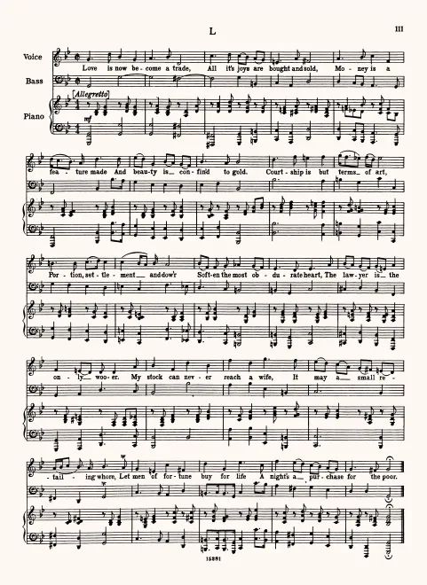First page of Love Is Now Become a Trade