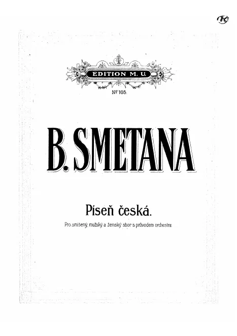 First page of Píseň česká