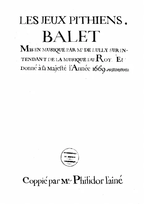 First page of Les jeux pithiens
