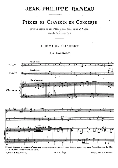 First page of First Concert in C minor