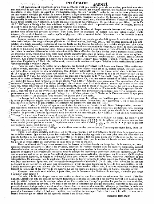 First page of Huit Nocturnes