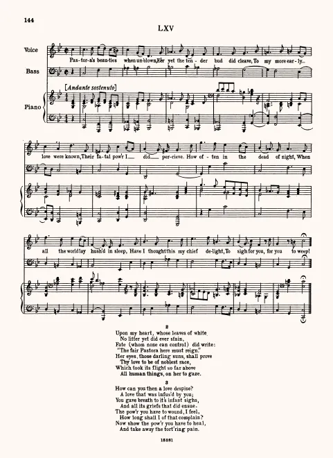 First page of Pastora's Beauties when Unblown
