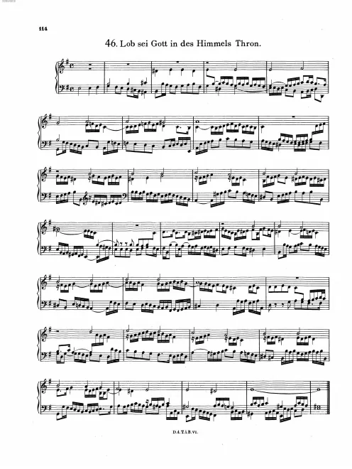 First page of Lob sei Gott in des Himmels Thron