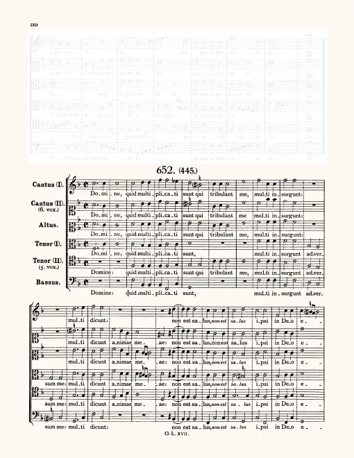First page of Domine quid multiplicati