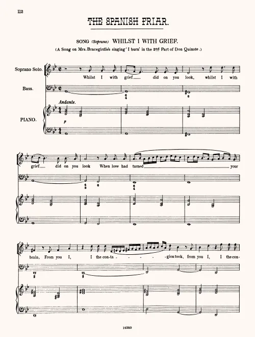 First page of The Spanish Friar