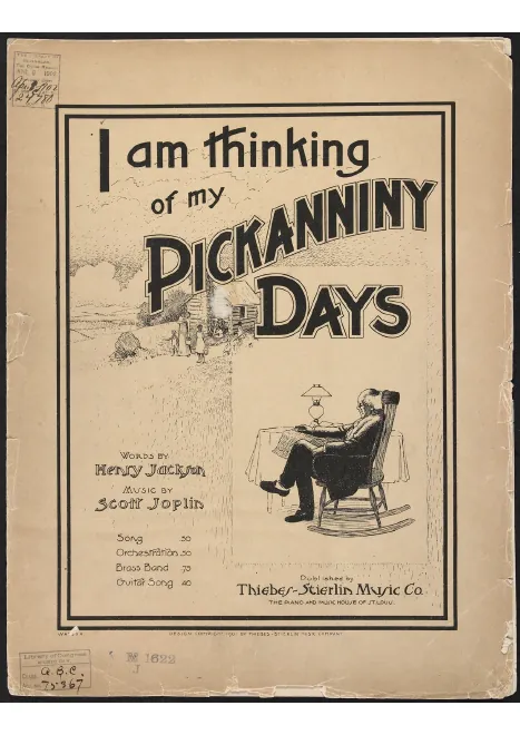 First page of I Am Thinking of My Pickanniny Days