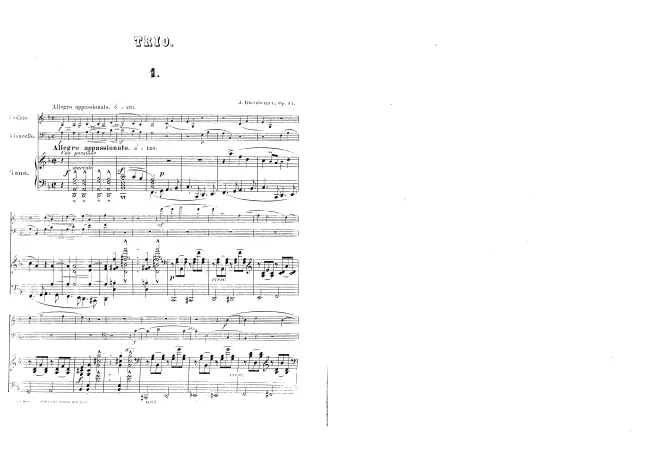First page of Piano Trio No.1