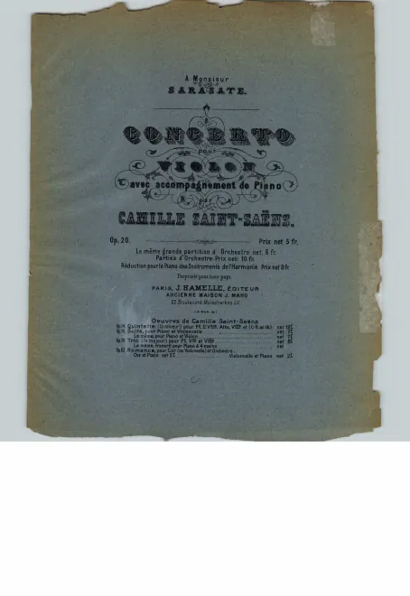 First page of Violin Concerto No.1