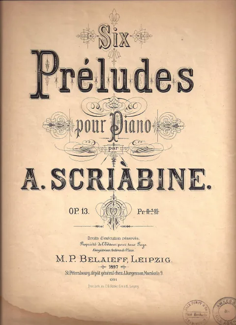 First page of 6 Preludes