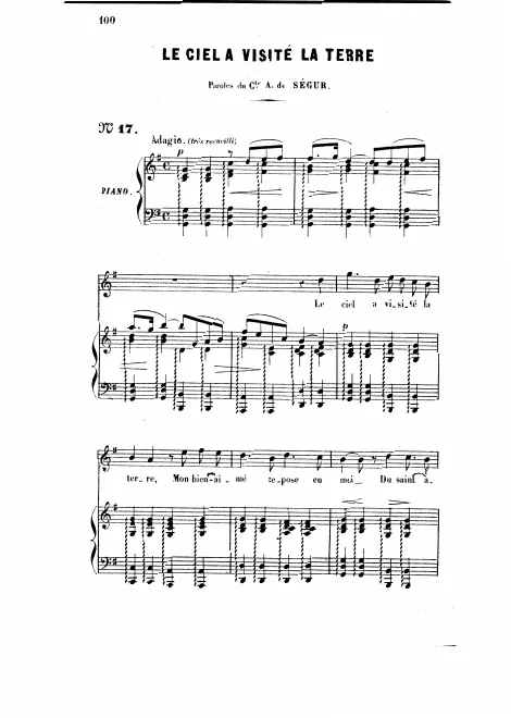 First page of Le ciel a visité la terre