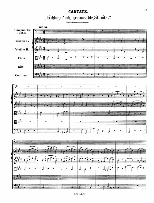 First page of Schlage doch, gewünschte Stunde
