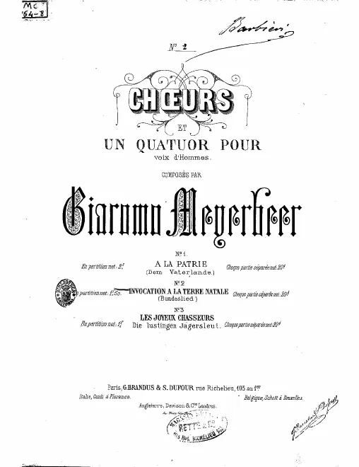 First page of Bundeslied