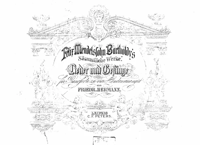 First page of Lieder und Gesänge