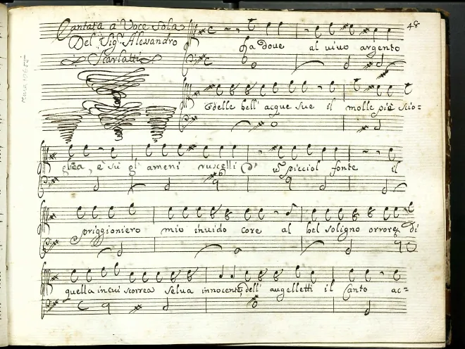 First page of Là dove al vivo argento