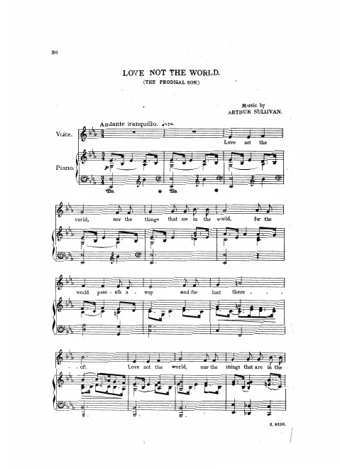 First page of The Prodigal Son