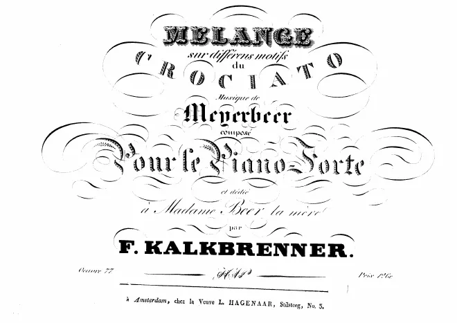 First page of Mélange du Crociato