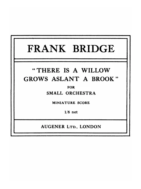 First page of There Is a Willow Grows Aslant a Brook
