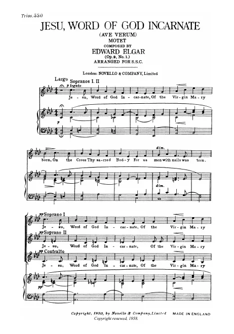 First page of 3 Motets