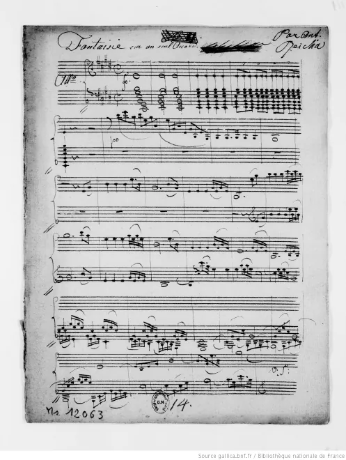 First page of Fantasia on a Single Chord