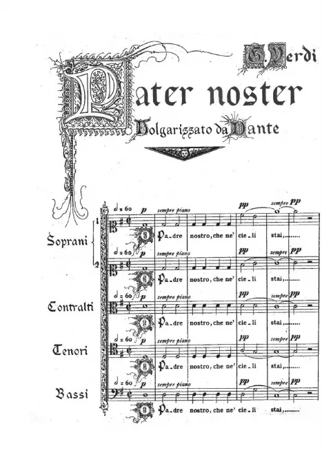 First page of Pater noster
